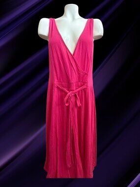GAP Pink Sleeveless Maxi Dress | Size XL | Rayon/Viscose | Preowned